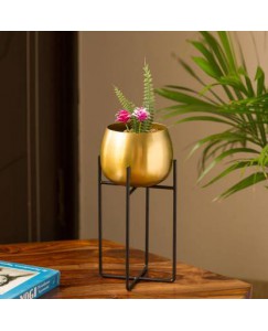 Planter Pot With Crossed Stand